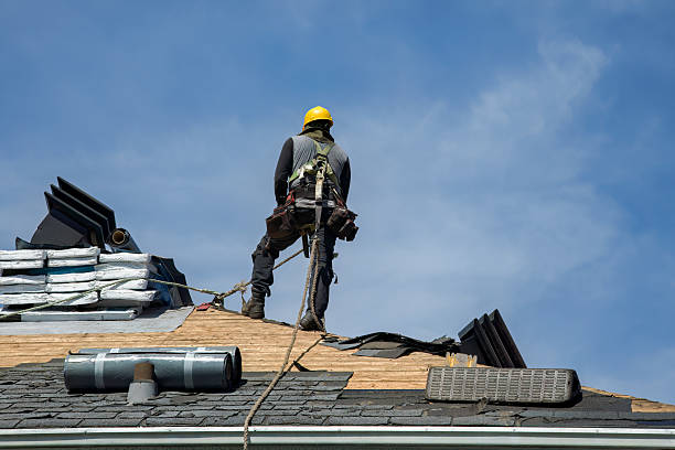 Professional Roofing technician working in Hunter, OH
